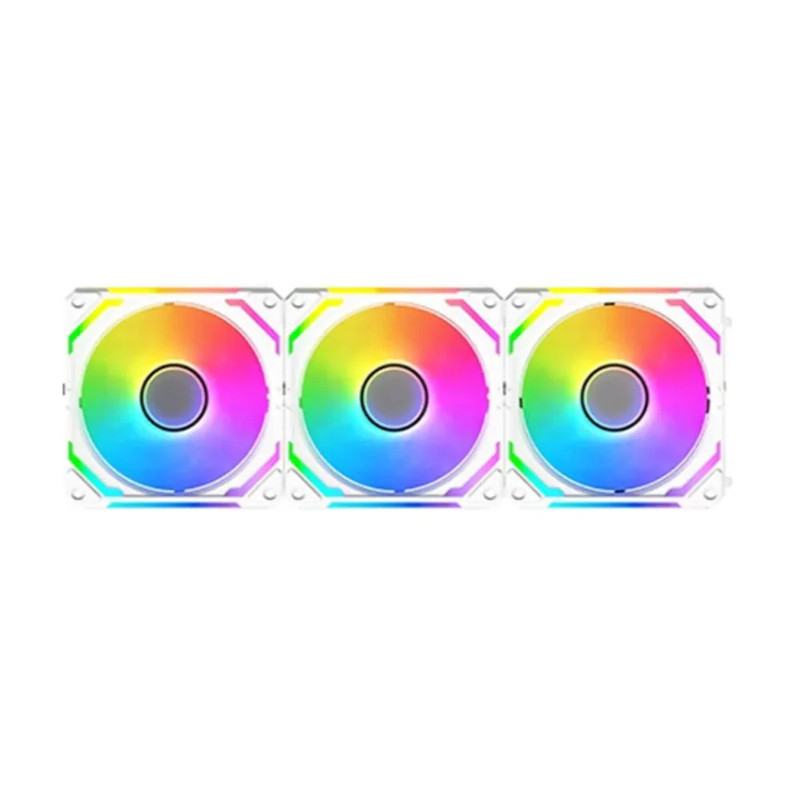 Xigmatek Starlink Ultra 3X Easy Clip PWM ARGB Fans - Arctic - مروحة